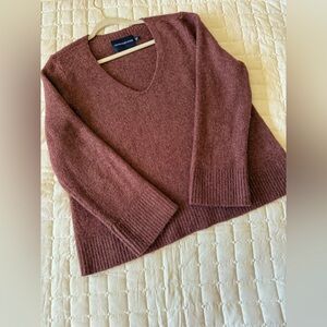 Calvin Klein Acrylic and polyester Blend V-Neck Sweater X Large